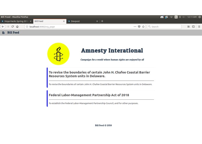 Bill Feed – screenshot 1