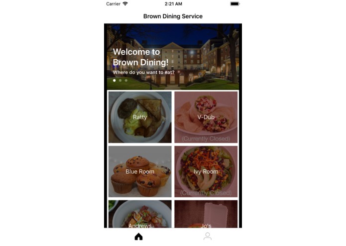Brown Dining Service Menu – screenshot 2