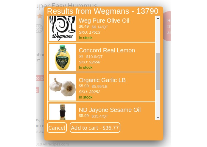 Recipe Wingman - 55 B – screenshot 3