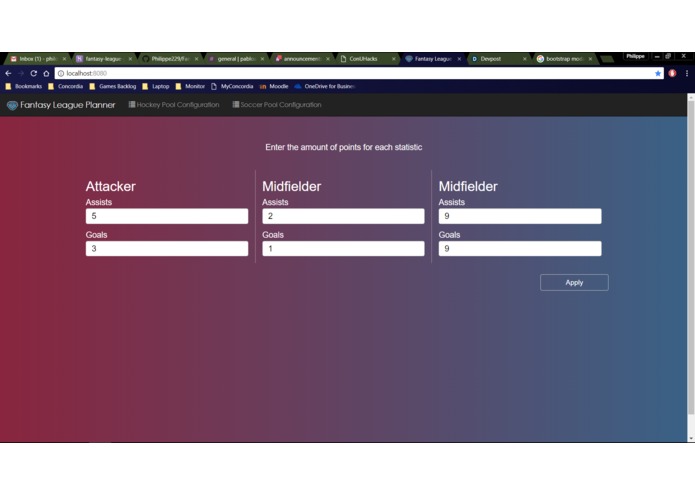 Fantasy League Planner – screenshot 2