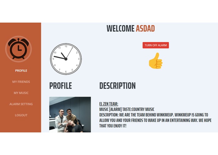 WinkMeUp – screenshot 1
