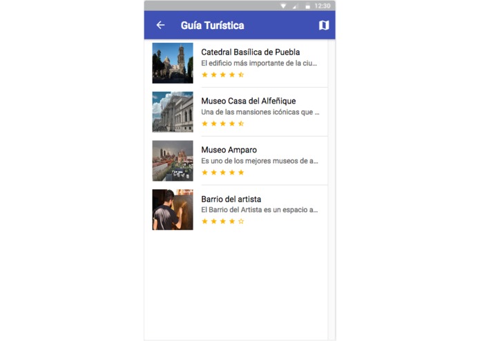 Puebla app – screenshot 2