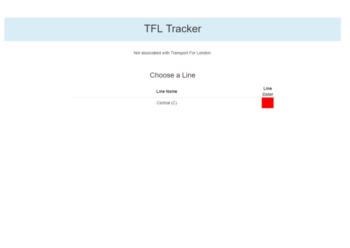 TFL Tracker – screenshot 2