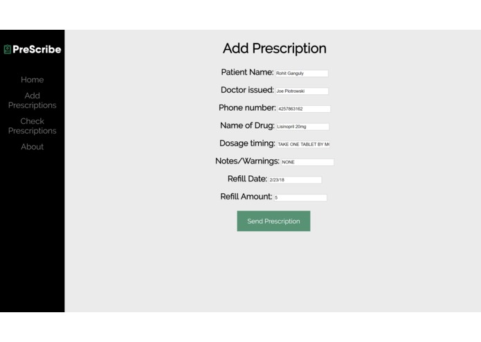 PreScribe – screenshot 1