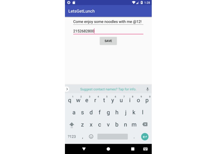LetsGetLunch – screenshot 1