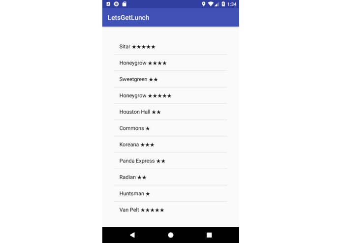 LetsGetLunch – screenshot 3