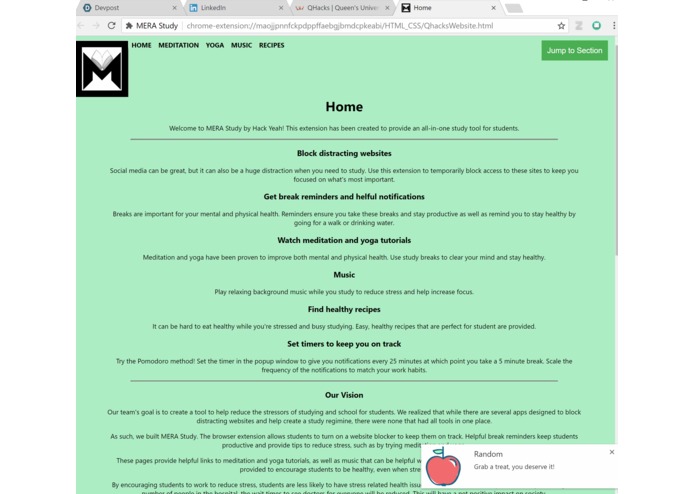 MERA Study – screenshot 2