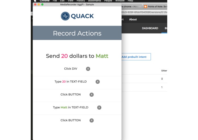 Quack - Voice Controlled Action Automation for Chrome – screenshot 4
