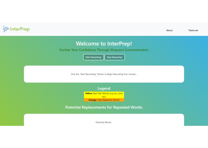 InterPrep – screenshot 1