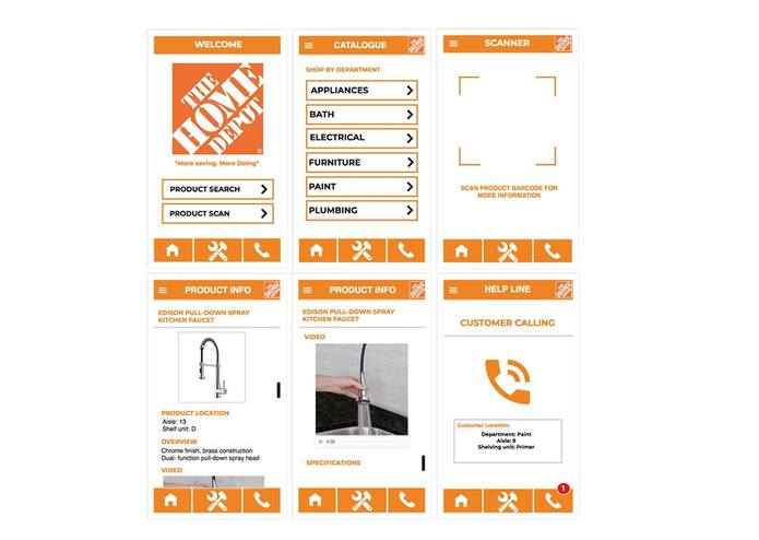 Home Depot App Design – screenshot 1
