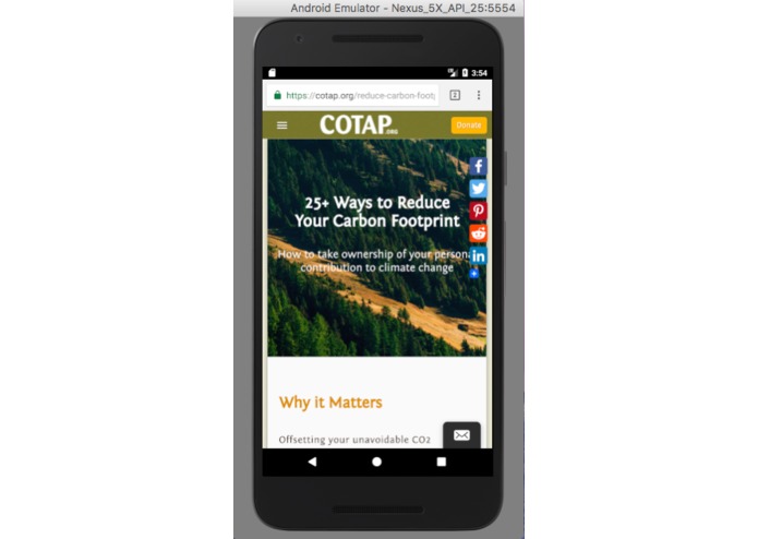 Carbon Footprint Calculator – screenshot 1