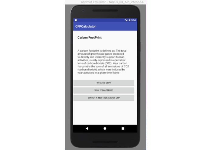 Carbon Footprint Calculator – screenshot 2
