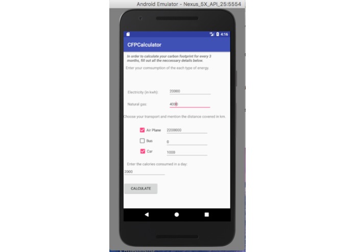 Carbon Footprint Calculator – screenshot 4