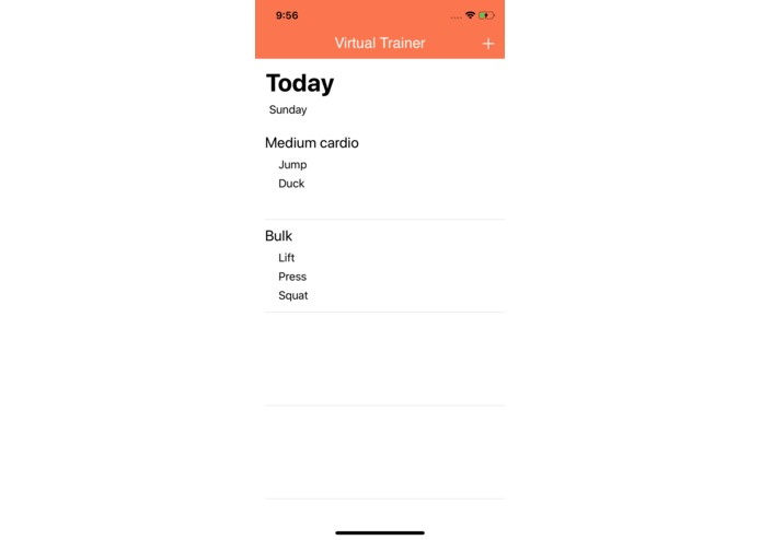 Virtual Trainer – screenshot 4