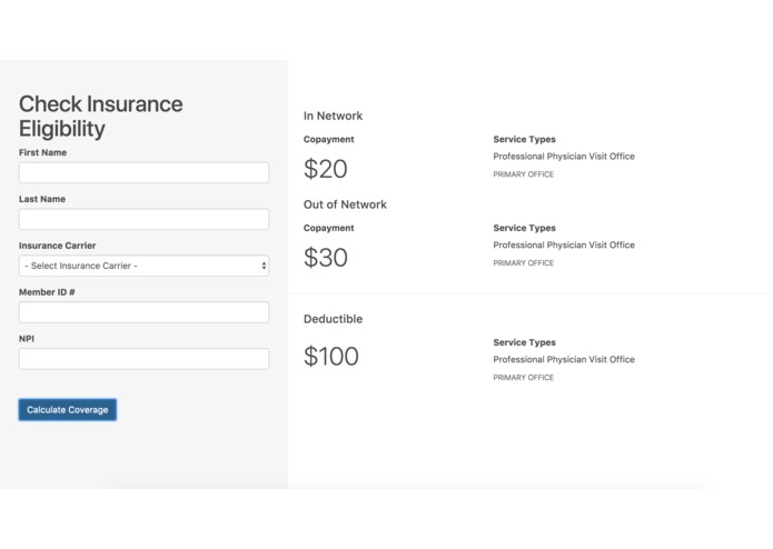 Insurance Eligibility – screenshot 1