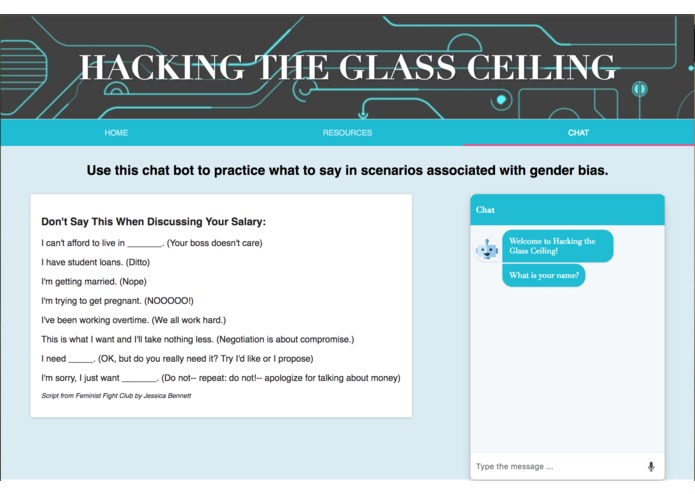 Hack The Glass Ceiling – screenshot 2