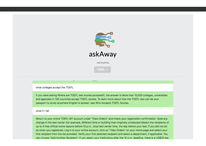 askAway – screenshot 1
