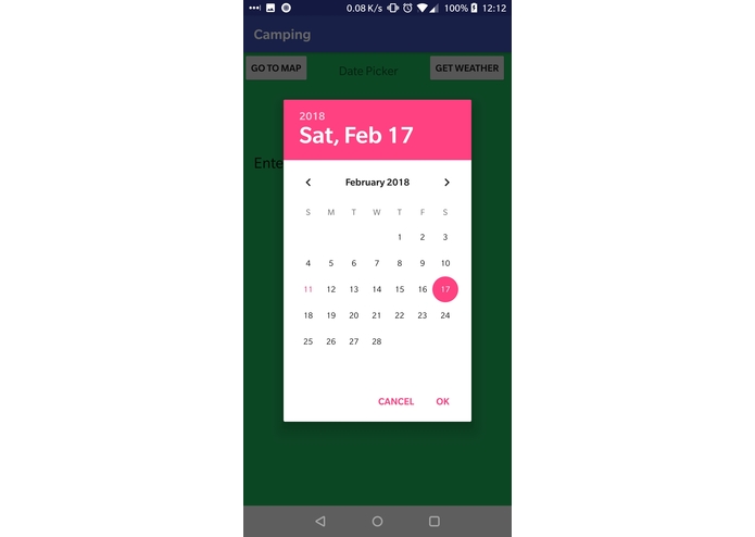 Camping Forecast – screenshot 1