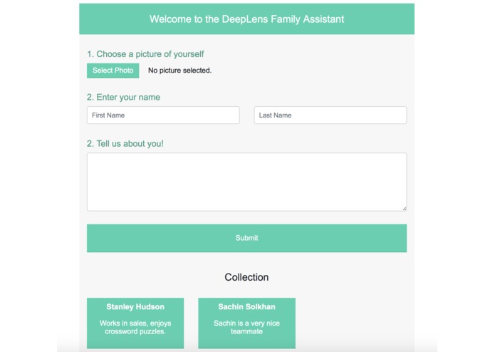 DeepLens Family Assistant – screenshot 2