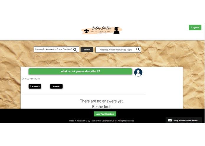 Tutor-Finder-Samvid-By-Team-Cyber-Caliphate – screenshot 2