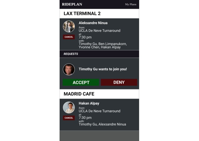 [TABLE31] RIDEPLAN – screenshot 4