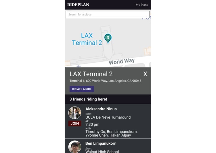 [TABLE31] RIDEPLAN – screenshot 2