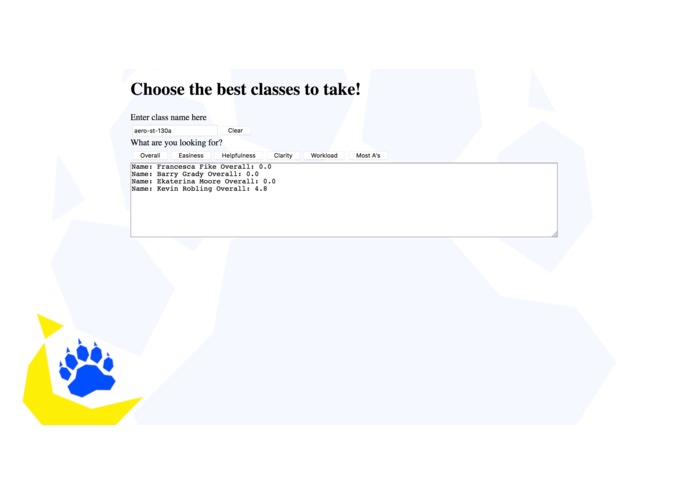 Helpful Class Planner (Table #36) – screenshot 1