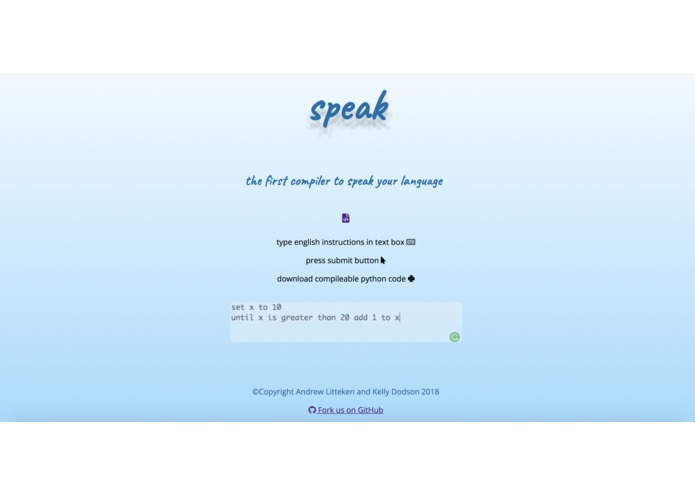 speak – screenshot 1