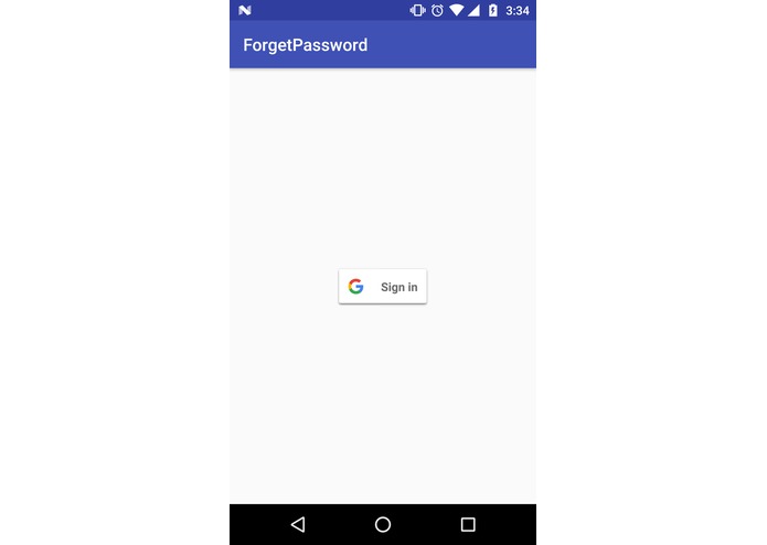 ForgetPasswordApp – screenshot 2