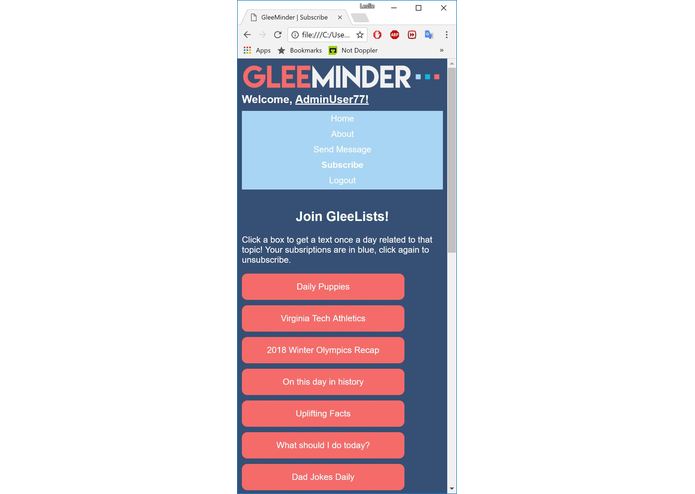 GleeMinder – screenshot 4