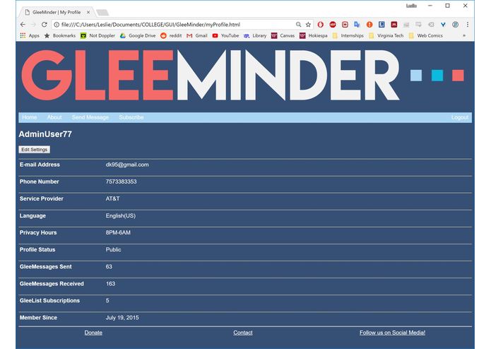 GleeMinder – screenshot 7
