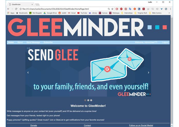 GleeMinder – screenshot 1