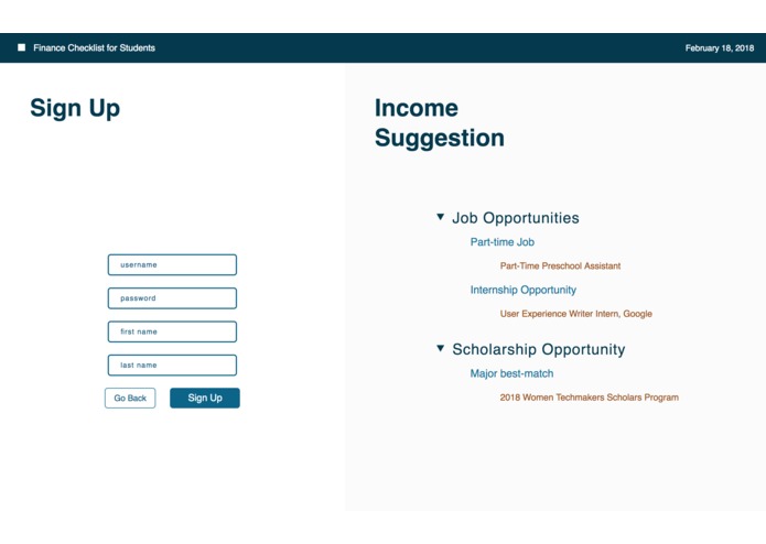 Financial-Budget-List – screenshot 2