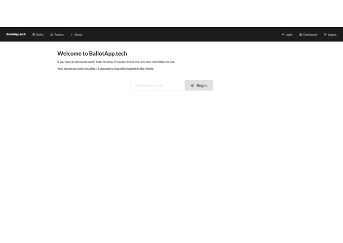 BallotApp.tech – screenshot 2