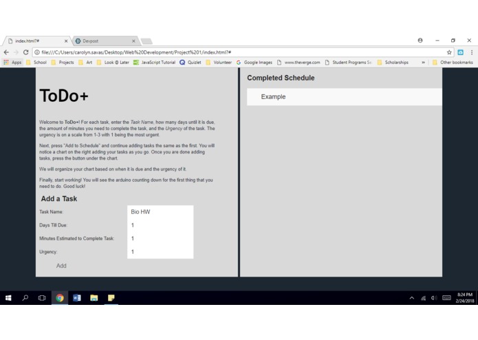 ToDo+ – screenshot 1