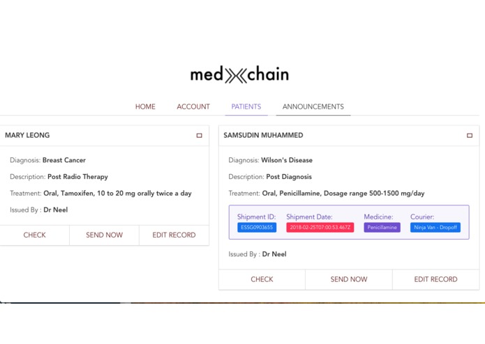 MedXchain – screenshot 5