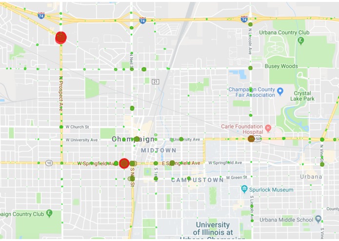 Champaign Crash Data – screenshot 2