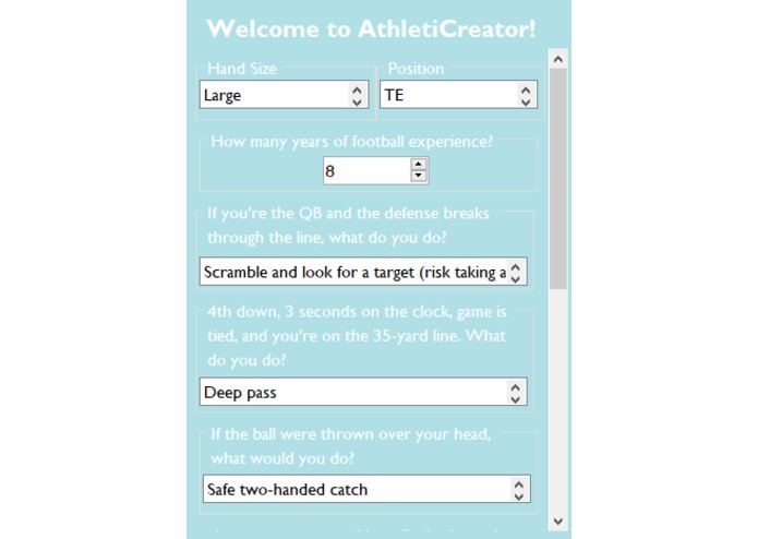 AthletiCreator – screenshot 2