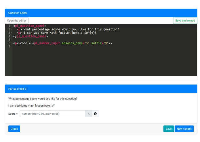 PrairieLearn-Project Inline-editor  – screenshot 1