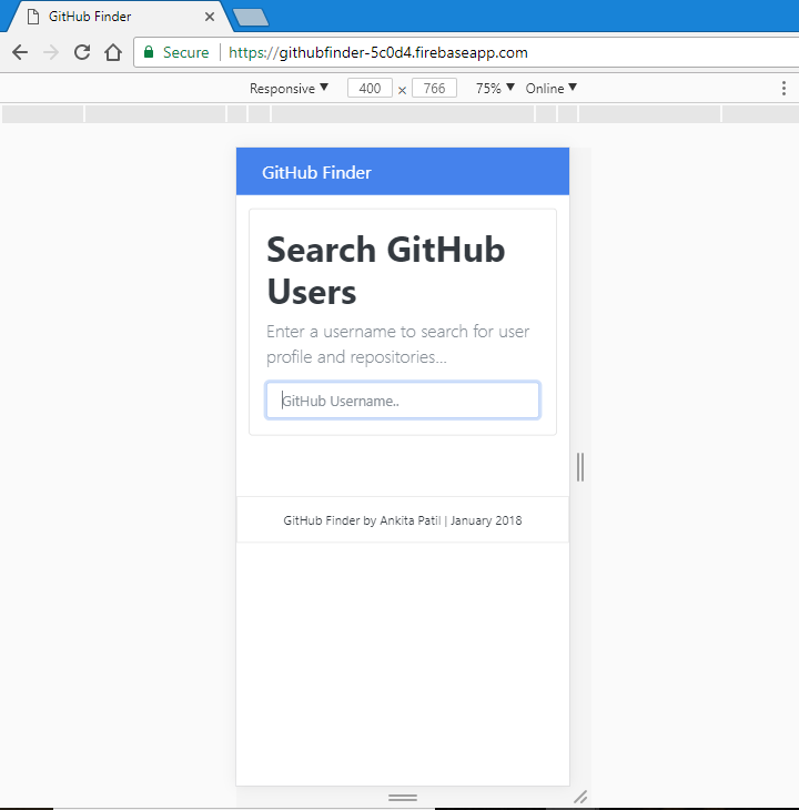 GitHub Profile Finder | Devpost