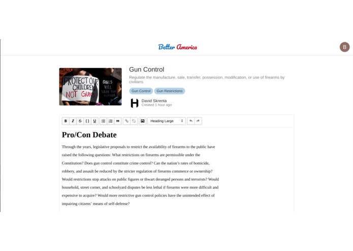 Better America – screenshot 1