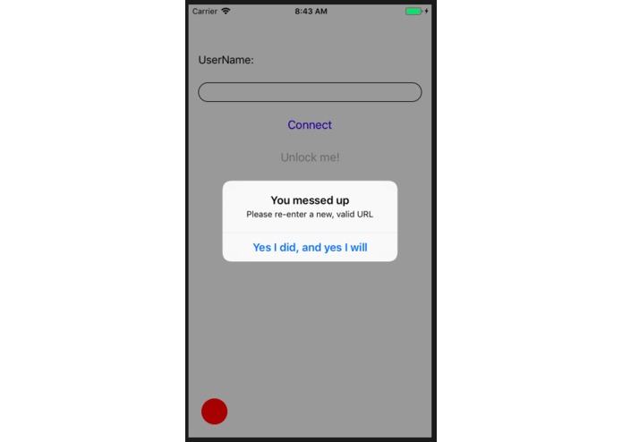 Just another log in system – screenshot 2