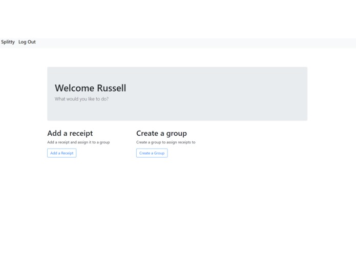 Splitty - HackTech2018 – screenshot 1