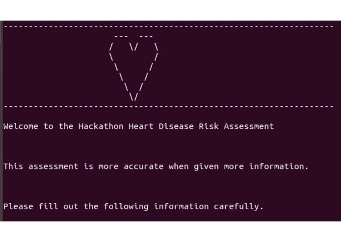 Heart Disease Risk Assessment – screenshot 1