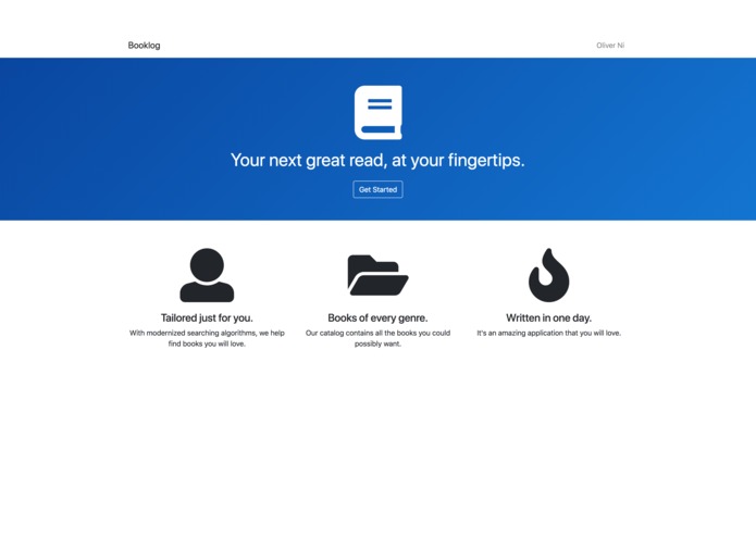 Booklog – screenshot 1