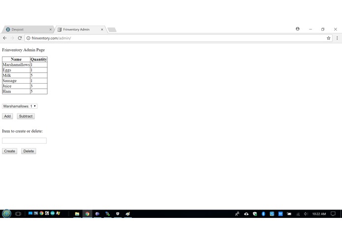 Frinventory – screenshot 2