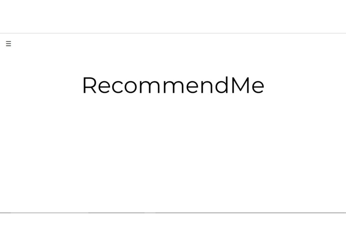 RecommendMe – screenshot 1