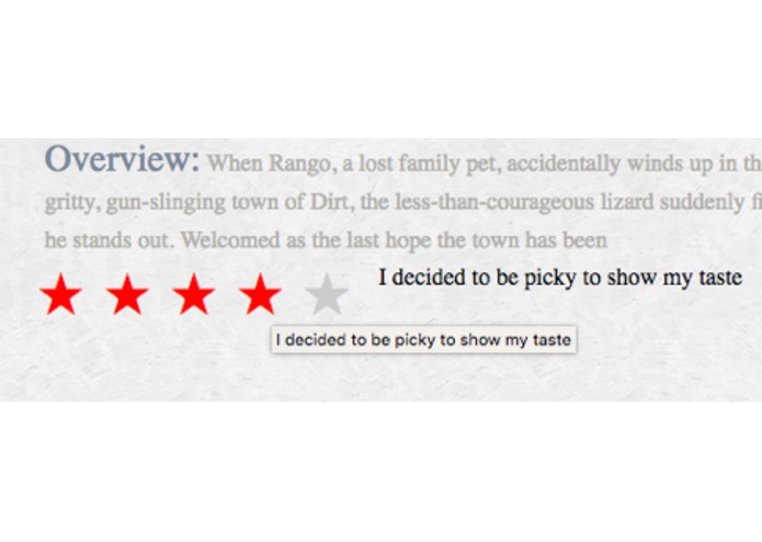 Movie Recommendation Web Application – screenshot 2