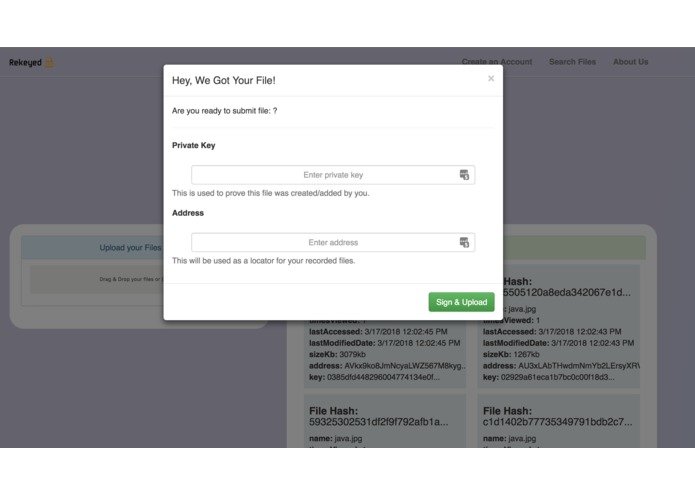 Rekeyed - MIT Bitcoin Hackathon 2018 – screenshot 3