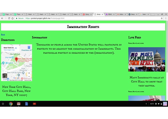 The Protest Finder – screenshot 1